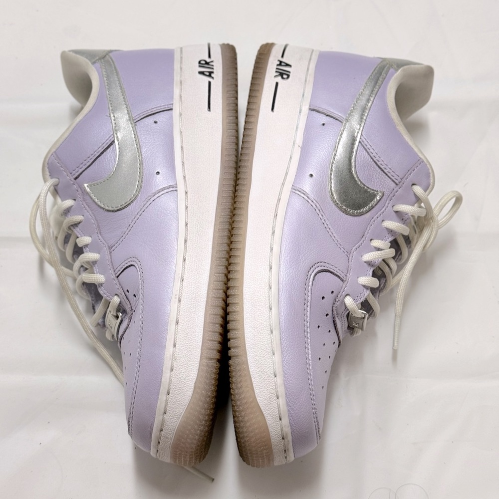 NIKE AIR FORCE 1 OXYGEN PURPLE & SILVER C19912-500 SHOES size 8.5